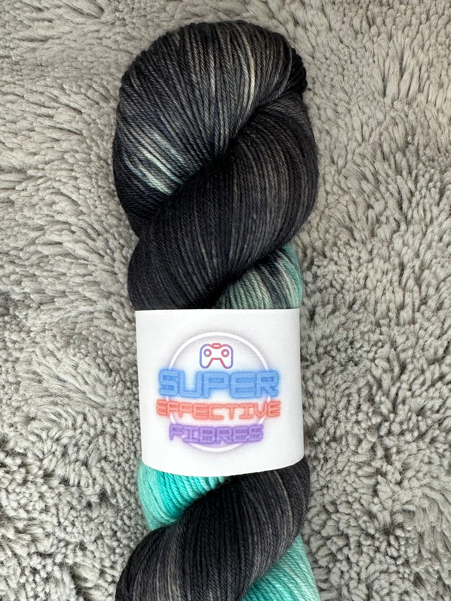 Inked: Teal - Super Sock - 4 ply sock yarn