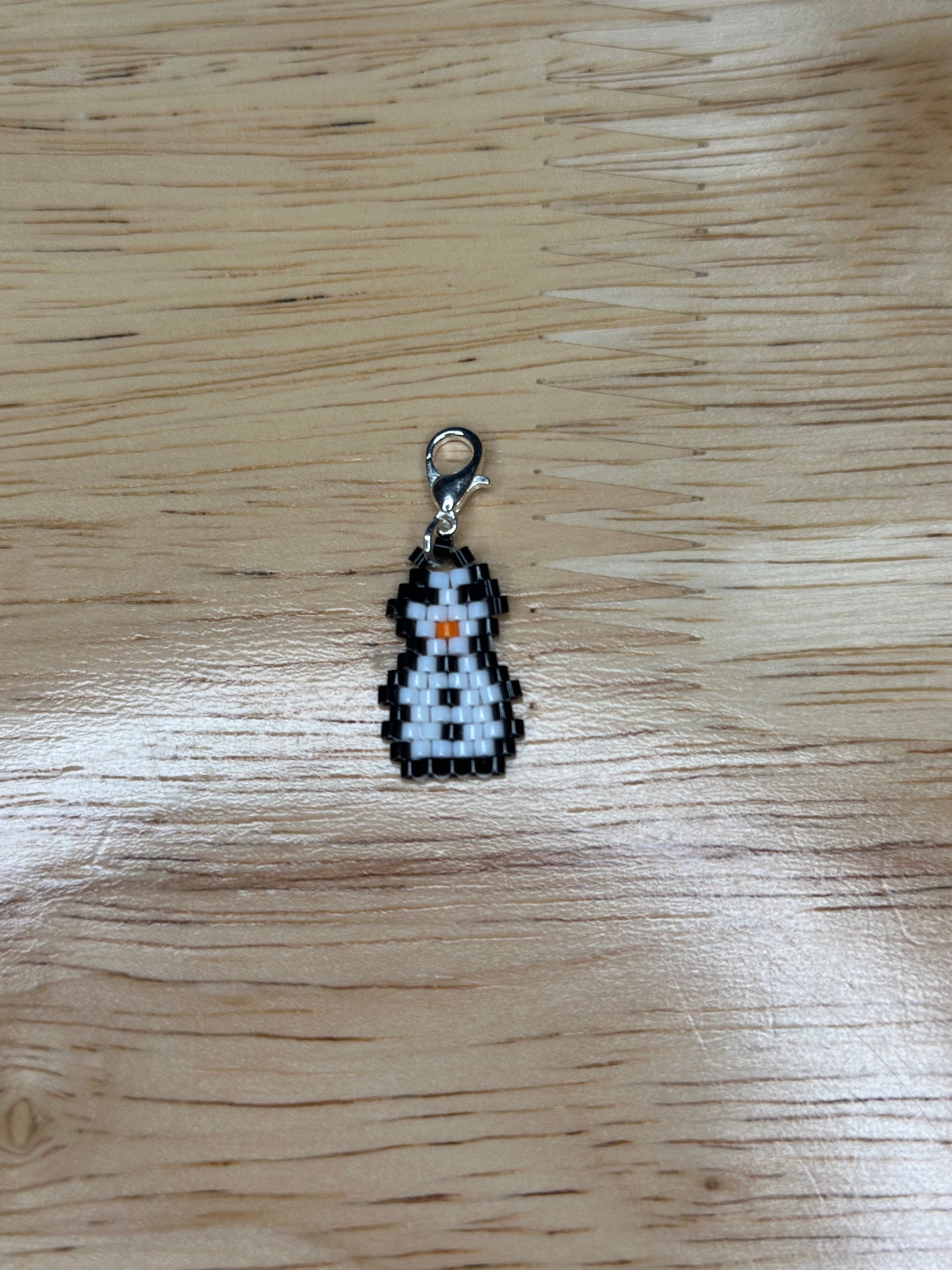 Snowman (S) - Beaded Stitch Marker